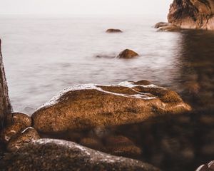 Preview wallpaper arch, cave, stones, rocks, sea