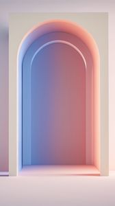 Preview wallpaper arch, door, gradient, light