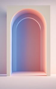 Preview wallpaper arch, door, gradient, light