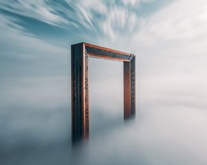 Preview wallpaper arch, portal, clouds, sky