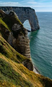 Preview wallpaper arch, rock, coast, cliff, sea