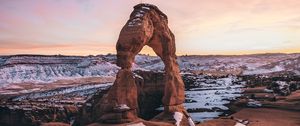 Preview wallpaper arch, rock formation, natural arch, delicate arch
