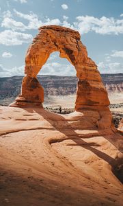 Preview wallpaper arch, rock, travel, sandy