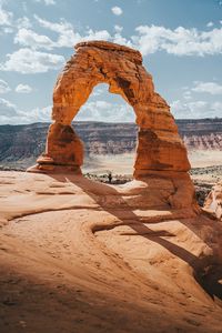 Preview wallpaper arch, rock, travel, sandy