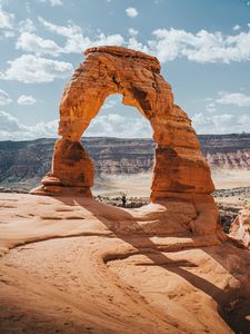 Preview wallpaper arch, rock, travel, sandy