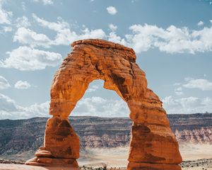 Preview wallpaper arch, rock, travel, sandy