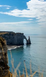 Preview wallpaper arch, rocks, coast, sea, water