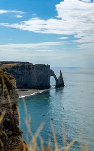 Preview wallpaper arch, rocks, coast, sea, water