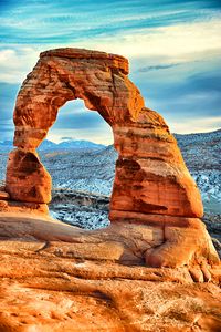 Preview wallpaper arch, rocks, mountains