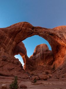 Preview wallpaper arch, rocks, mountains, canyon