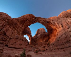 Preview wallpaper arch, rocks, mountains, canyon