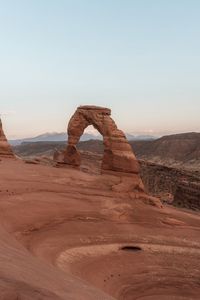 Preview wallpaper arch, rocks, sandy, canyon, mountains