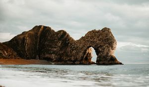 Preview wallpaper arch, rocks, shore, beach