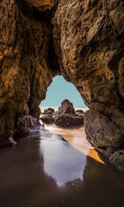 Preview wallpaper arch, rocks, stones, coast