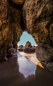 Preview wallpaper arch, rocks, stones, coast