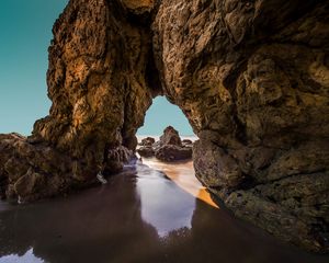 Preview wallpaper arch, rocks, stones, coast