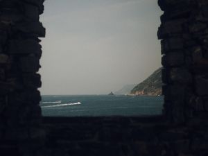 Preview wallpaper arch, sea, horizon, view