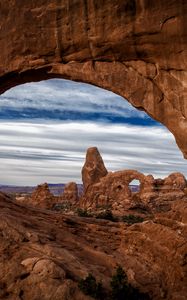 Preview wallpaper arch, stones, relief, nature