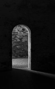 Preview wallpaper arch, walls, bricks, dark