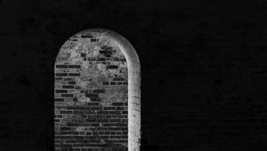 Preview wallpaper arch, walls, bricks, dark