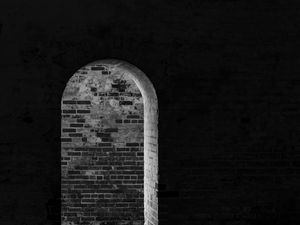 Preview wallpaper arch, walls, bricks, dark