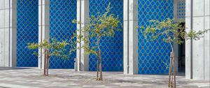 Preview wallpaper arches, architecture, trees
