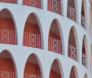 Preview wallpaper arches, balconies, building, white