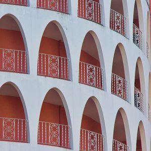 Preview wallpaper arches, balconies, building, white