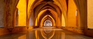 Preview wallpaper arches, building, light, architecture, reflection
