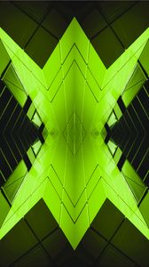 Preview wallpaper architecture, abstraction, symmetry, reflection, green