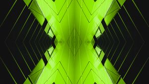 Preview wallpaper architecture, abstraction, symmetry, reflection, green