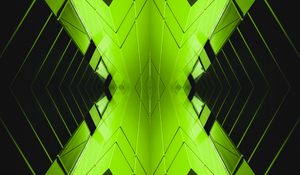 Preview wallpaper architecture, abstraction, symmetry, reflection, green