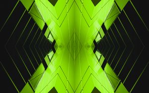 Preview wallpaper architecture, abstraction, symmetry, reflection, green