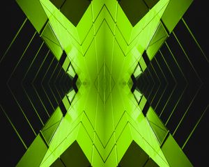 Preview wallpaper architecture, abstraction, symmetry, reflection, green