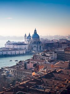 Preview wallpaper architecture, aerial view, river, canal, venice, italy