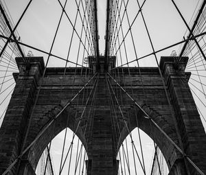 Preview wallpaper architecture, building, bottom view, bw