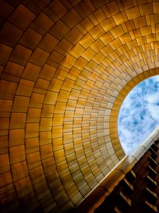 Preview wallpaper architecture, building, bottom view, sky