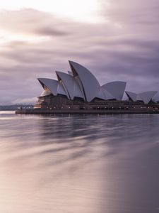 Preview wallpaper architecture, building, dusk, sydney