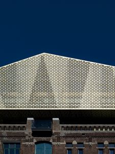 Preview wallpaper architecture, building, facade, pattern, minimalism, city