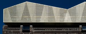 Preview wallpaper architecture, building, facade, pattern, minimalism, city