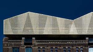 Preview wallpaper architecture, building, facade, pattern, minimalism, city