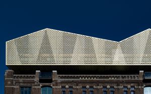 Preview wallpaper architecture, building, facade, pattern, minimalism, city