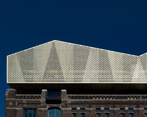 Preview wallpaper architecture, building, facade, pattern, minimalism, city