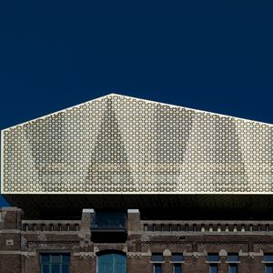 Preview wallpaper architecture, building, facade, pattern, minimalism, city