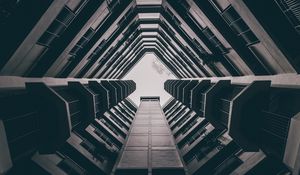 Preview wallpaper architecture, buildings, bottom view