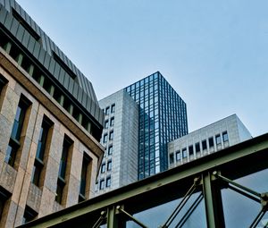 Preview wallpaper architecture, city, buildings, skyscrapers, bridge, glass