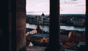 Preview wallpaper architecture, city, view, buildings, column