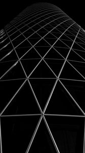 Preview wallpaper architecture, construction, trellised, bw