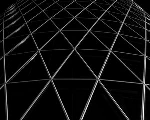 Preview wallpaper architecture, construction, trellised, bw