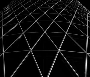 Preview wallpaper architecture, construction, trellised, bw